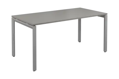 SEK-U - 16 stůl kancelářský, kovová podnož stříbrná, deska 25 mm, široký 1600 mm, šedá